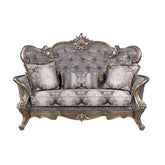 Elozzol Fabric & Antique Bronze Finish Sofa Model LV00300 By ACME Furniture